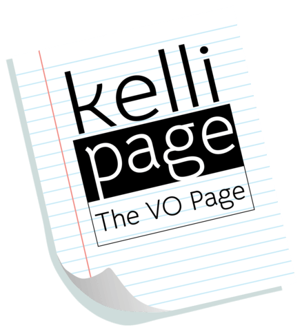 Kelli Page The VO Page Banner Logo